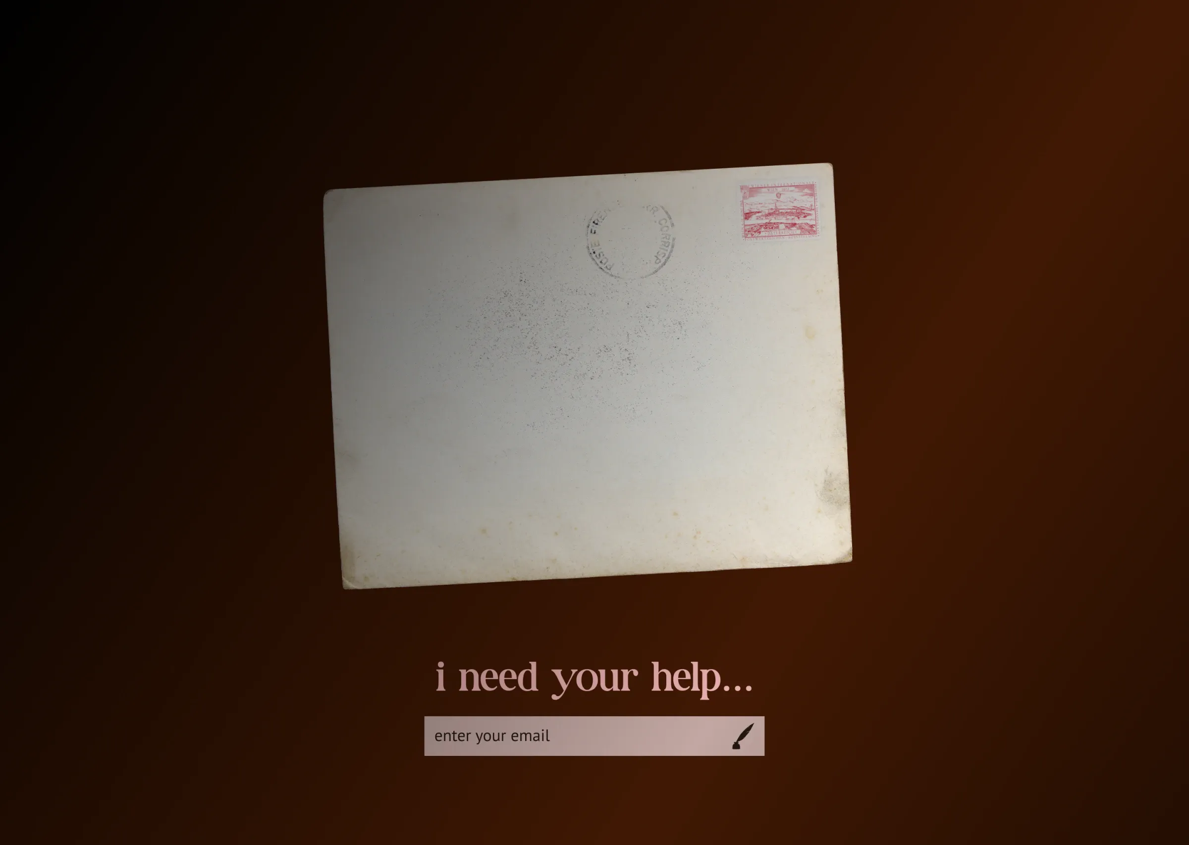 A second horror-leaning landing page concept
