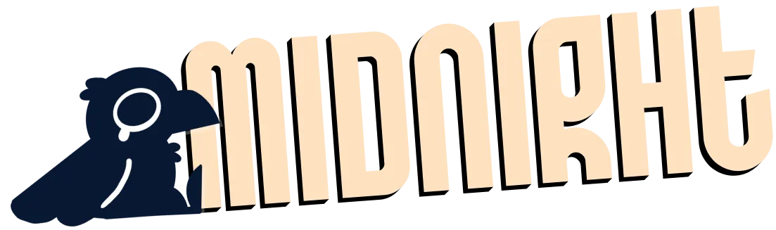Midnight wordmark on Raspberry Juice