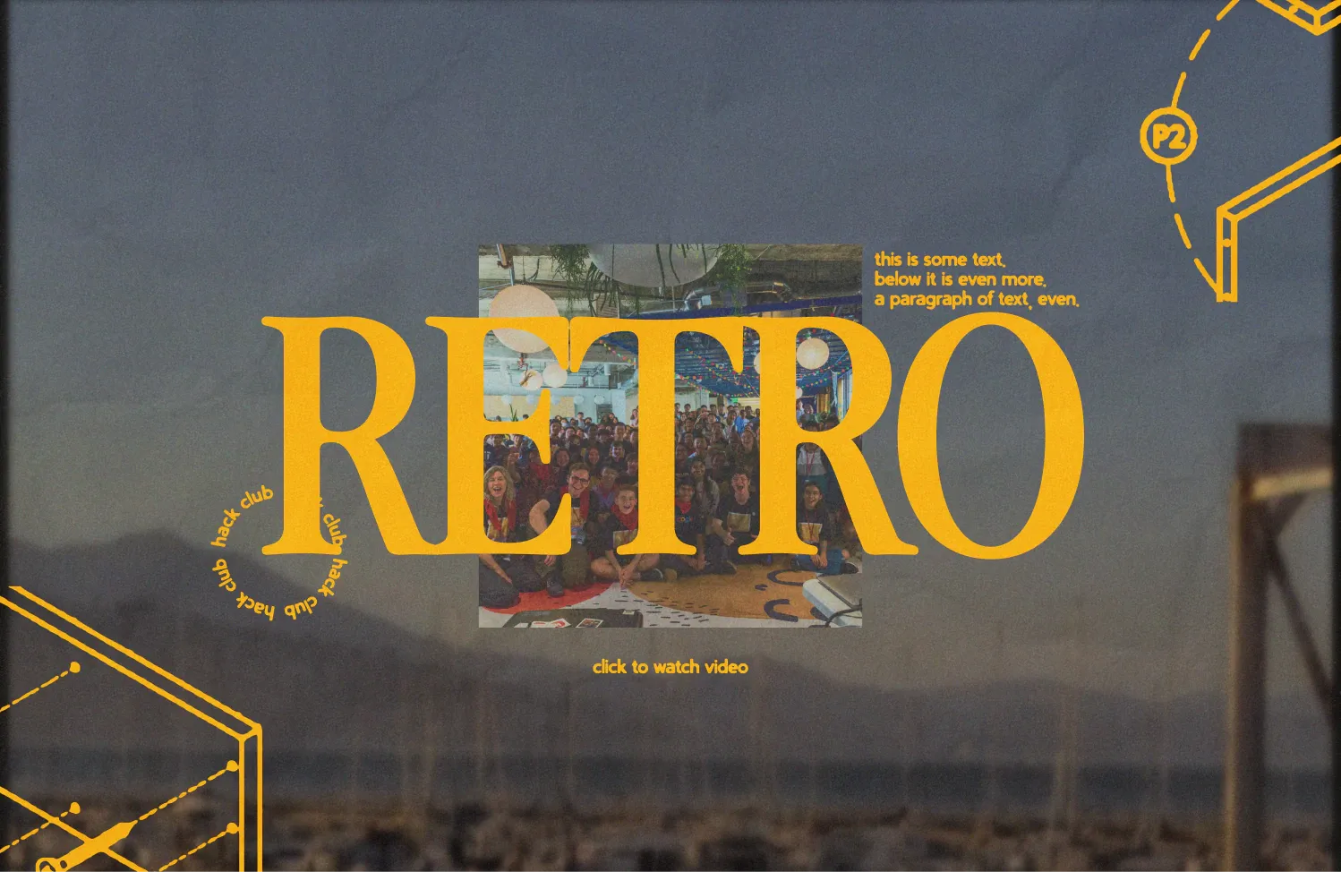 A retro “RETRO” wordmark exploration by a previous team member